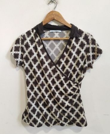 Xanaka Black and White Geometric Pattern Shirt