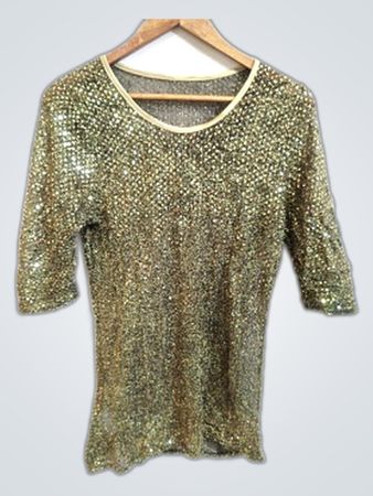 Gold Sequined Top