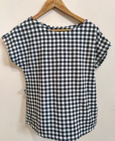 Black and White Gingham Blouse