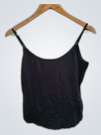 Cottonline Black Tank Top