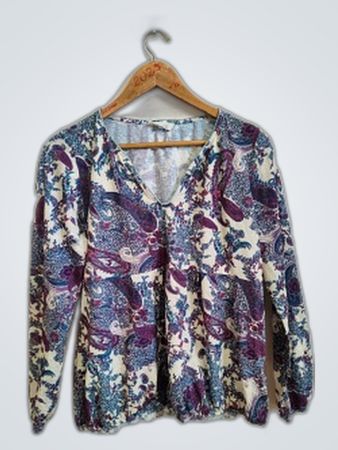 Blouse with Paisley Pattern