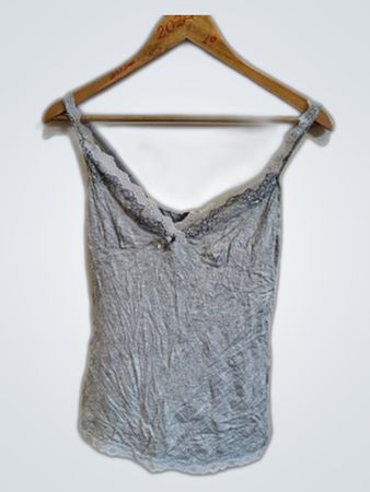 Etam Gray Lace Cami Top