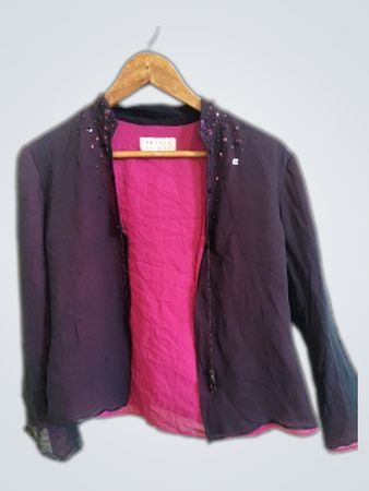 Pink Lined Purple Jacket