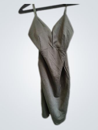 Grey Asymmetrical Dress