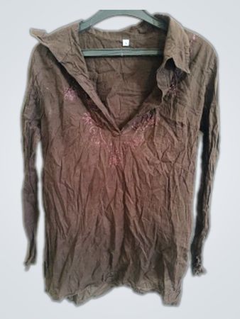 Brown Long-Sleeve Shirt