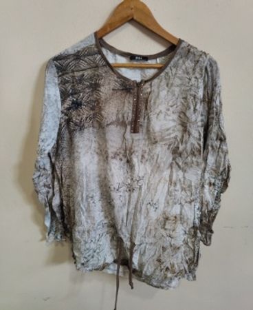 BIBA Printed Long Sleeve Blouse
