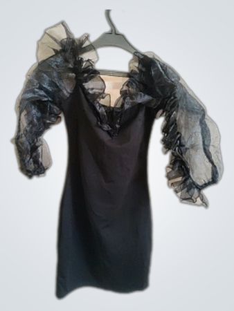 Black Ruffled Dress