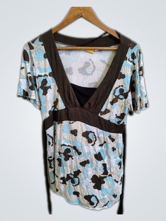 Infinity Woman Blue and Black Floral Dress