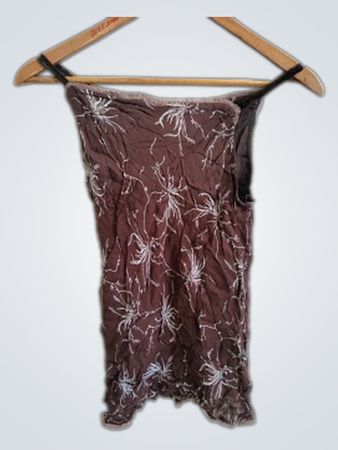 Brown Floral Slip Dress