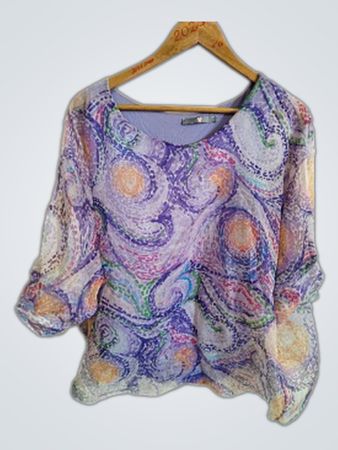 Blouse with Paisley Pattern