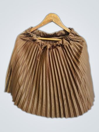 Brown Pleated Blouse