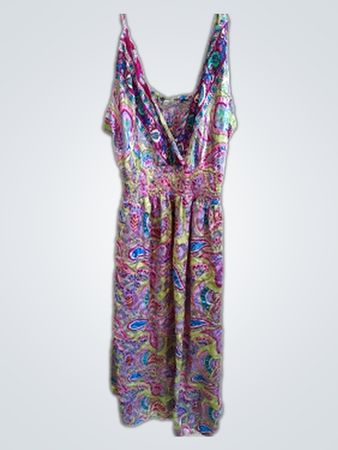 Multicolored Paisley Dress