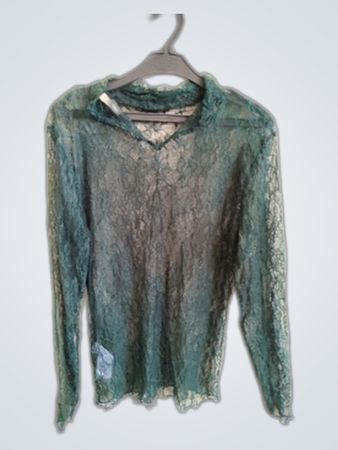Green Lace Blouse