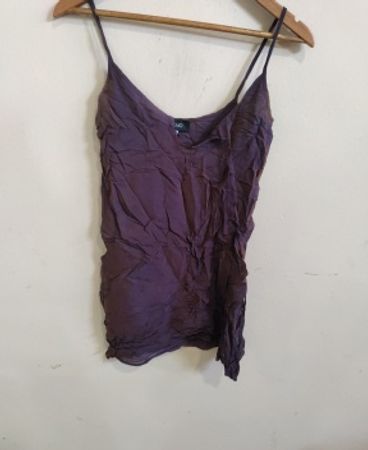 Liu Jo Purple Crinkled Cami Top