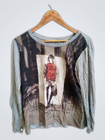 Gray Long-Sleeve Shirt