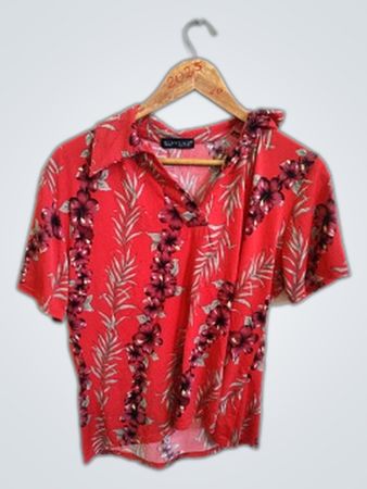 Blasting Floral Red Shirt