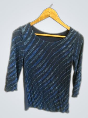 Blue Sequined Top