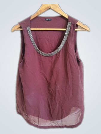 ONLY Sleeveless Beaded Neck Cami Top