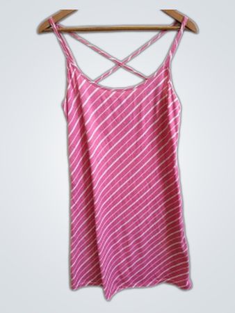 Belt Pink Striped Cami Top
