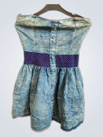 Levi's Strapless Denim Mini Dress