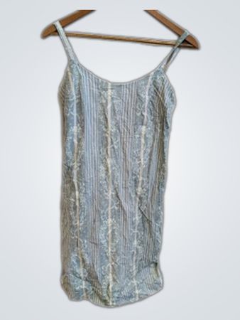 Blue and White Striped Tank Top