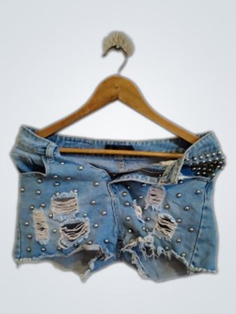 miisee Distressed Denim Shorts