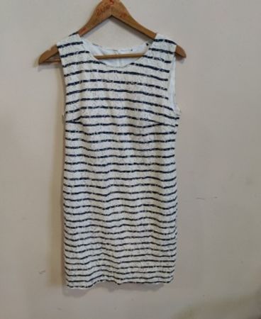 Black and White Striped Dress