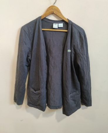 Lacoste Grey Cotton Cardigan