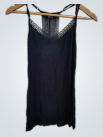 Etatam Black Lace Cami Top