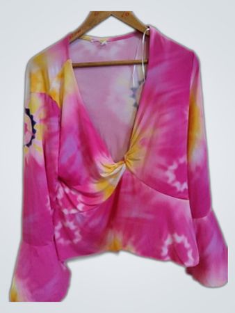 Pink Tie-Dye Top