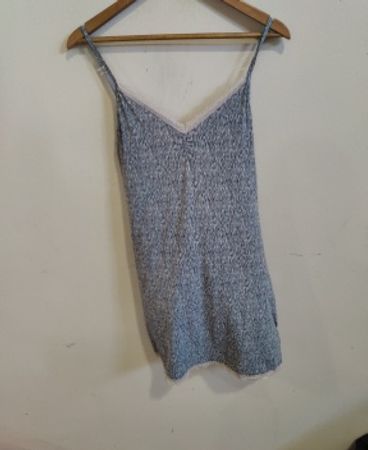 Unbranded Grey Lace Trim Cami Top