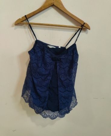 NAF NAF Navy Lace Cami Top