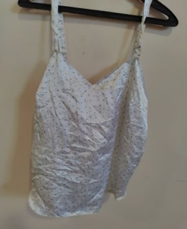 White Polka Dot Tank Top