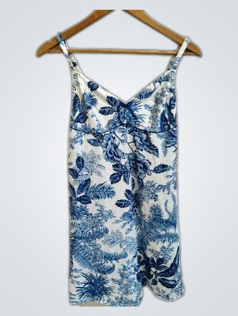 Charlotte Russe Blue Floral Cami Top