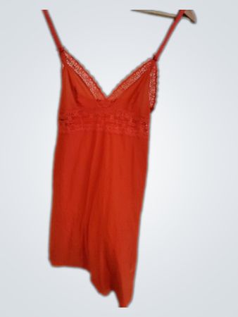 Orange Lace Trim Camisole