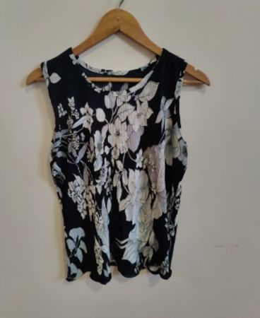 Black Floral Blouse