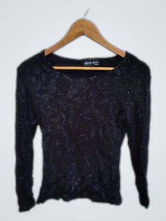 Renato Bene Long Sleeve Sequined Top