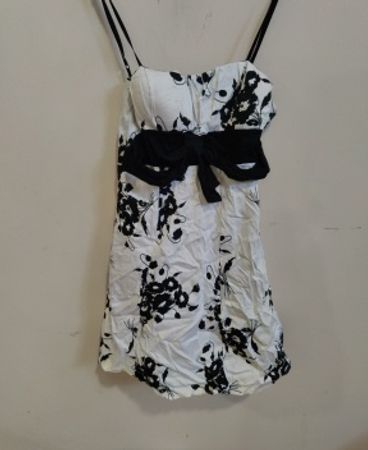 Black and White Floral Dress