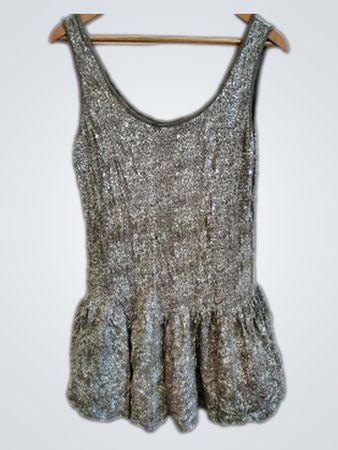 Kiabi Silver Sequined Top