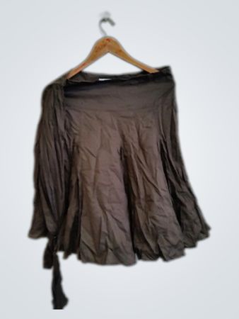 Kookai Brown Wrap Skirt
