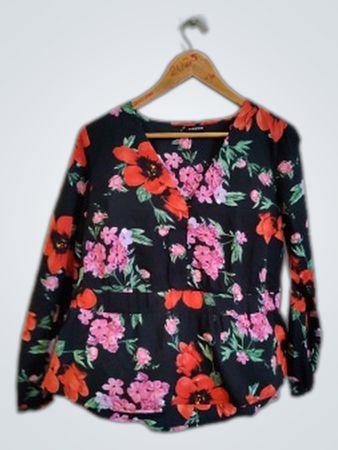 Pieces Floral Blouse