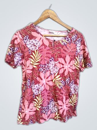 Damart Floral Short Sleeve Shirt