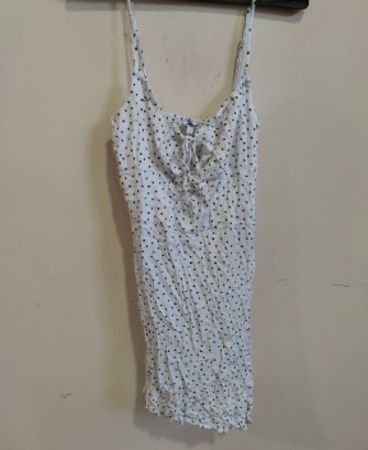 Jennifer White Spotted Dress
