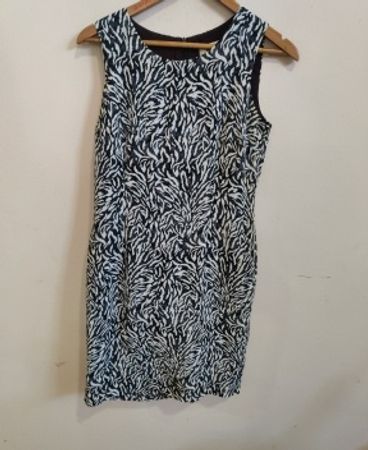 Hamells Sleeveless Zebra Print Dress