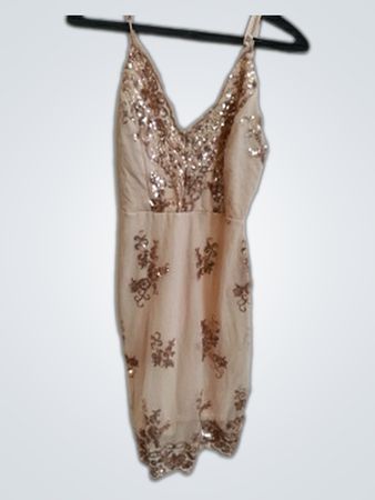 Pink Sequined Dress