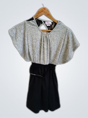 Bloome Gray and Black Romper