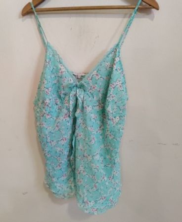 Blue Floral Sleepwear Top
