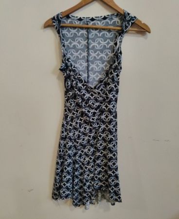 Black and White Patterned Dress