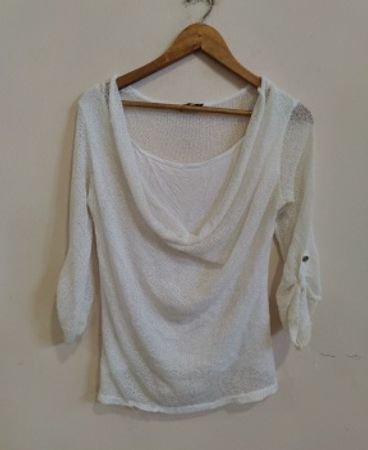 White Knit Top