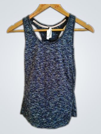 Blue Marled Tank Top